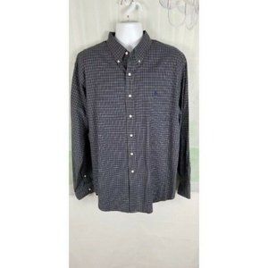 Ralph Lauren Men's blue checked classic fit button